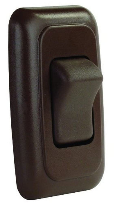 JR Products 12135 Single RV Rocker Switch Assembly with Bezel