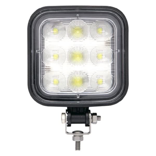 Seachoice TLL71FBSCH 51661 LED Flood Beam Square/Wide Angle Work Light, 12/24V, Black Housing, 9 LEDs