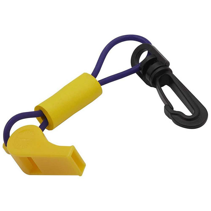 Seachoice 11727 Whistle w/ Lanyard, Purple/Yellow