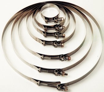 Trident Marine 720-5120L Trident SS T-Bolt Hose Clamps, 5-1/2"