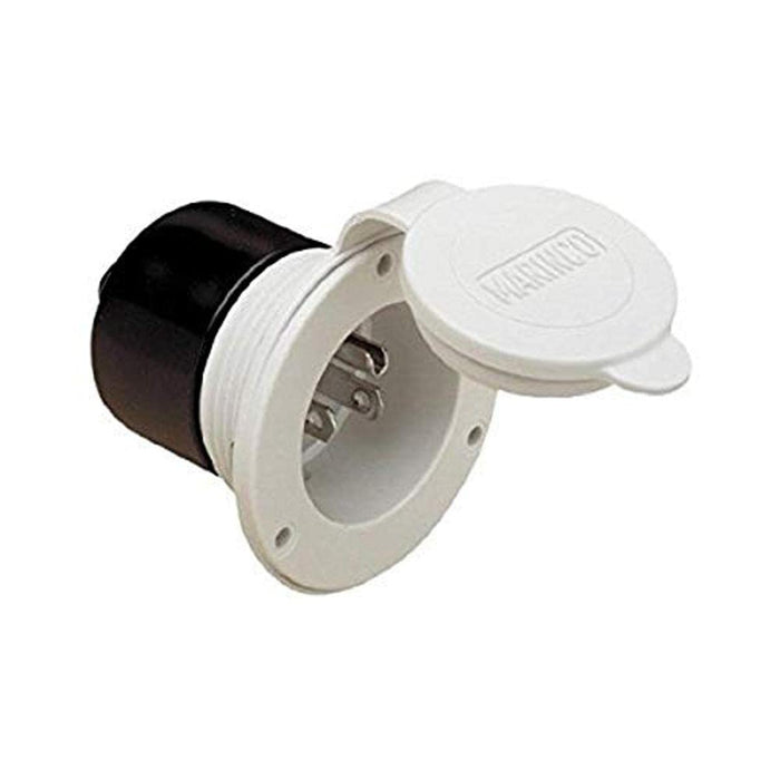 Park Power 150BBIW.RV Power Inlet, 15A White