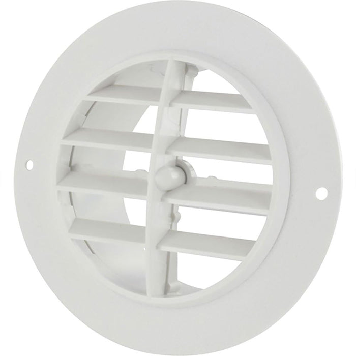 Valterra A10-3335VP 4" Heating & A/C Dampered Register, White
