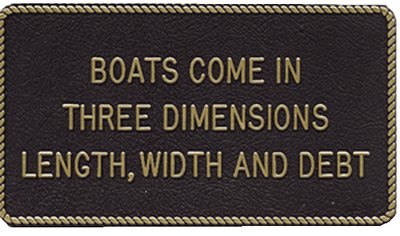 Bernard Engraving FP-53 FUN PLAQUE BOATS COME IN