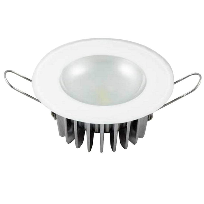 Lumitec 113190 Mirage Flush Mount Down Light w/Glass Bezel & Non-Dimming, White/Blue/Red/Purple LEDs