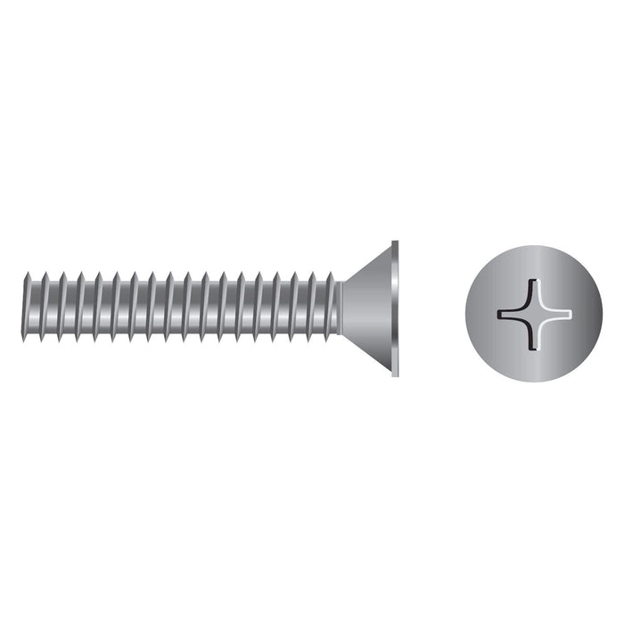 Seachoice SC3084 Phillips Machine Screw Flat Head, 8-32 x 5/8"
