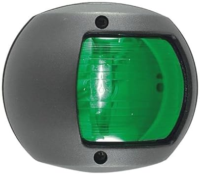 Perko 0170BSD12V Luz lateral - 12V - Montaje vertical - Solo verde - Carcasa de polietileno negra