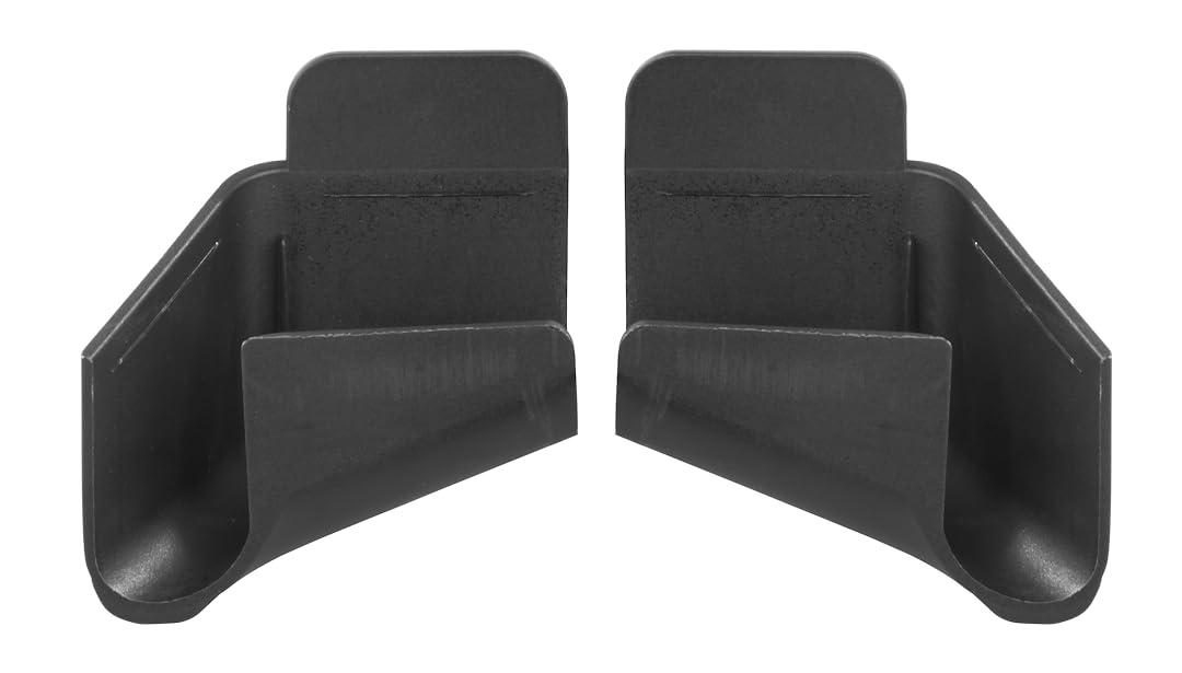 JR Products 389BK-A RV Rain Gutter Spouts, Black, 1 pr.