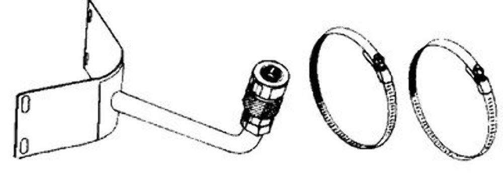 EZ-Steer EZ50020 Long-Shaft Bracket Assembly (Standard 2-Stroke or 4-Stroke)