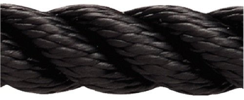 New England Ropes 70141600600 Premium Nylon 3-Strand Bulk Rope, 1/2" x 600', Black