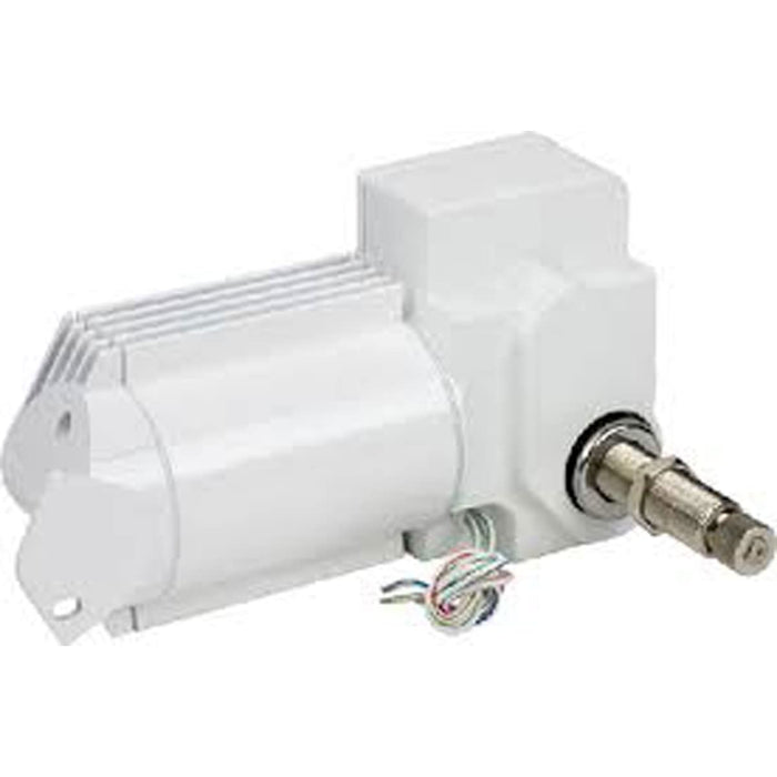Sea Dog 412231W-3 Heavy Duty Wiper Motor, Powder Coated Aluminum/Stainless, 12V, White Finish