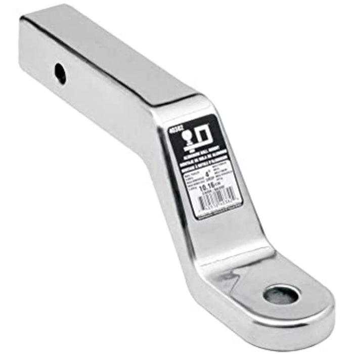 Fulton 40382 Reese Polished Aluminum 8, 000 lb Capacity 10 5/8" Ball Mount w/ 3" Rise & 4" Drop