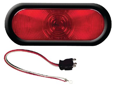 FulTyme RV 1167 3-Function Sealed Oval Flush-Mount Tail Light