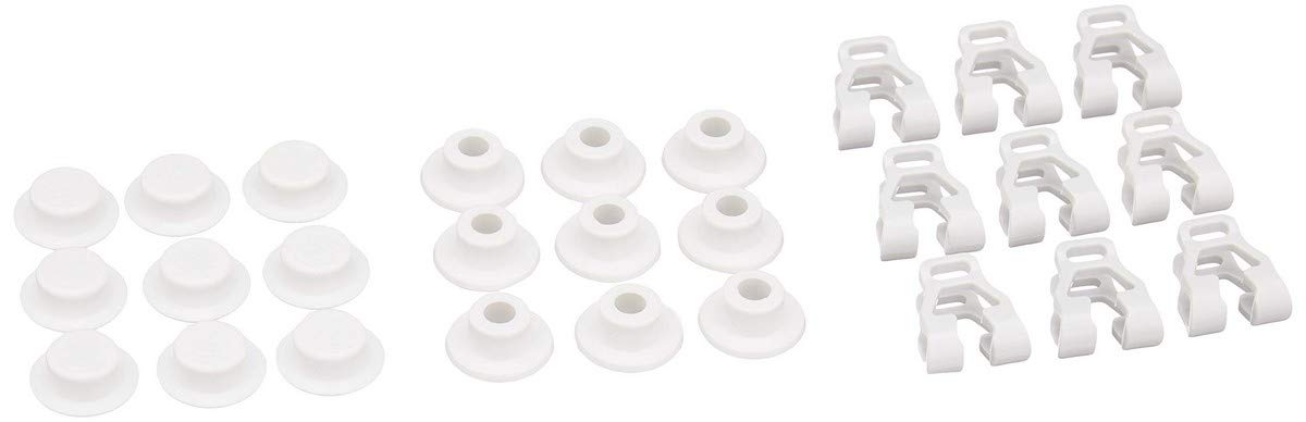 Dometic 3316450.9019 Replacement Wire Shelf Mounting Hardware Kit, White
