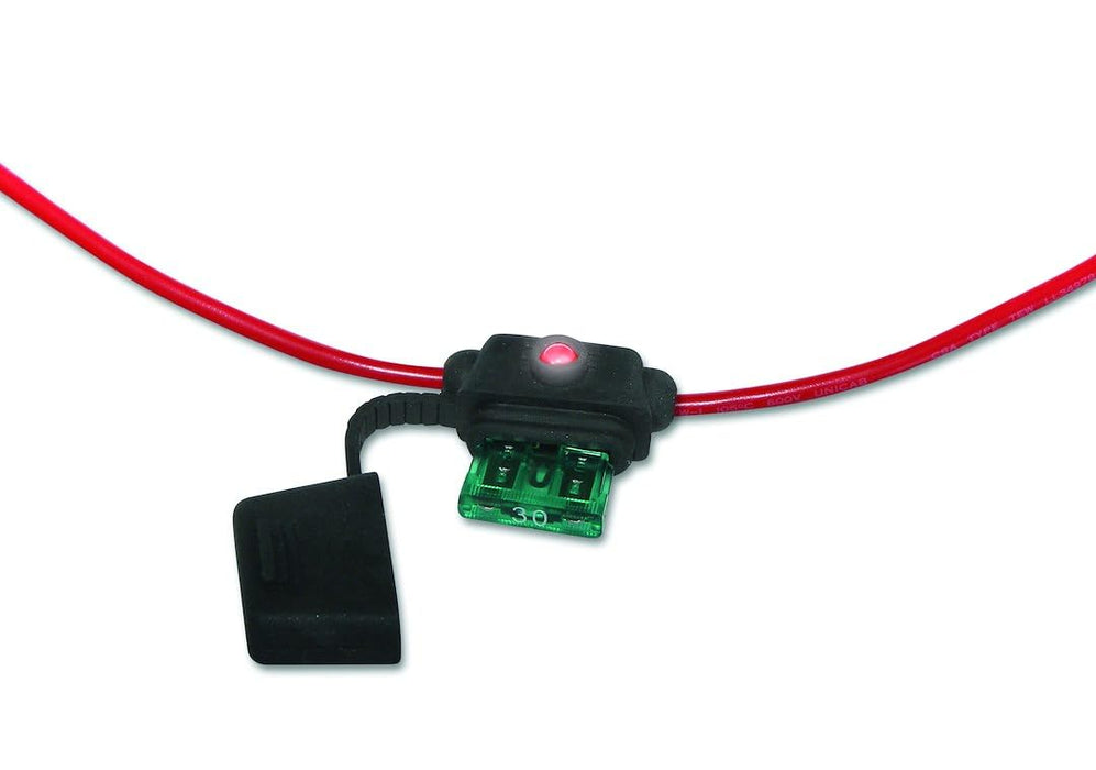 Wirthco 24413 Battery Doctor LED Fuse Holder, 30A Mini