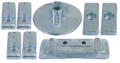 B & S Anodes BSMVERADOKIT6Z Mercury Verado V6 Zinc Anode Kit