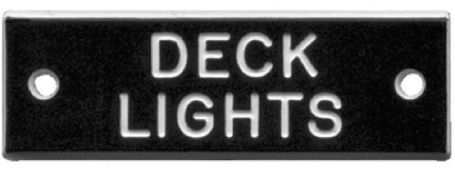 Bernard Engraving IP006 Deck Light Identi-Plate, 5 Pack