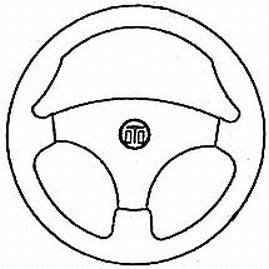 Dometic SW59491P Stealth Steering Wheel w/Center Cap