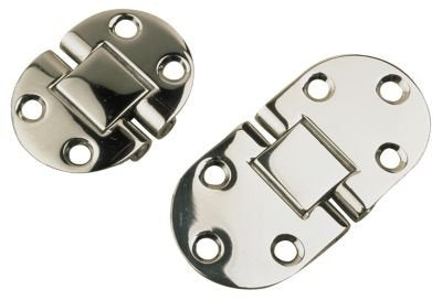 Sea Dog 201555-1 Sea-Dog Round Side Two Pin Hinge, 3" (Carded)