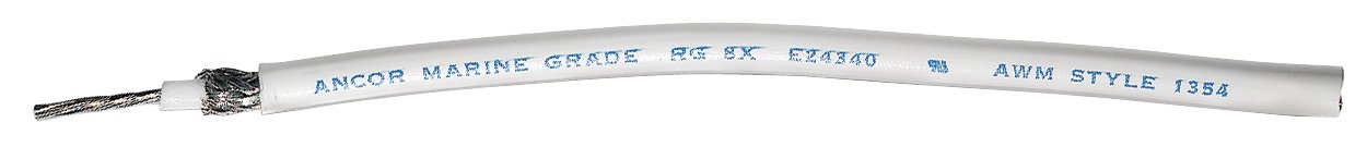 Ancor 151025 RG59U Coaxial Cable, 250' White
