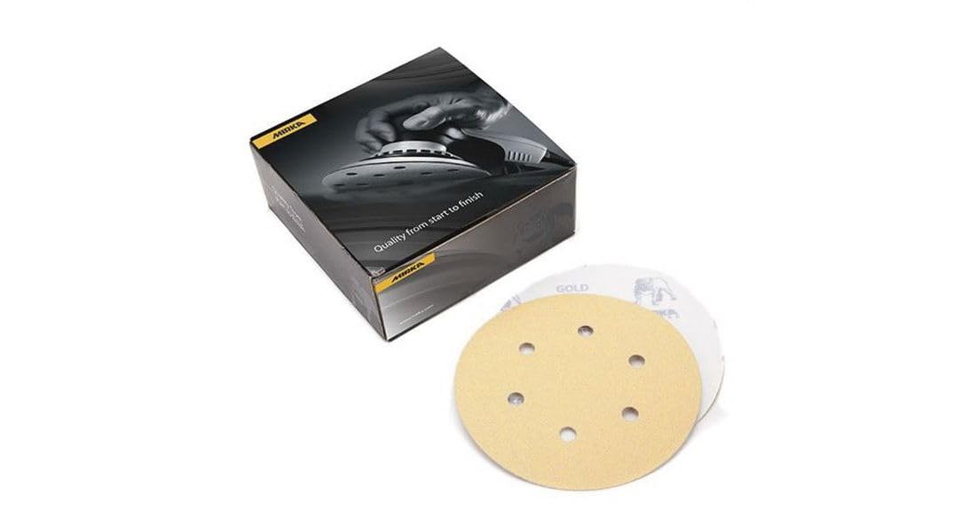Mirka 23-612-220 Gold 5" Grip Disc, 220G 50/Pk