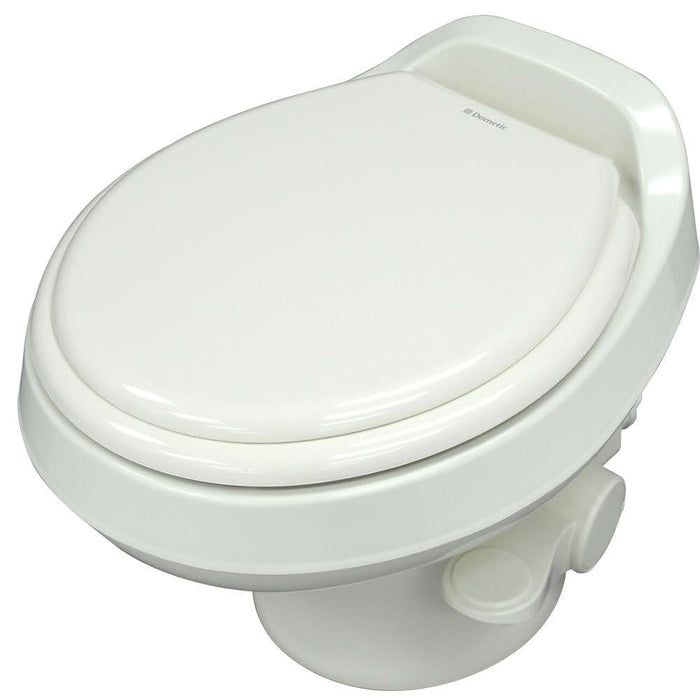 Dometic 9108782123 300 Series Toilet w/o Sprayer, Low Profile, White