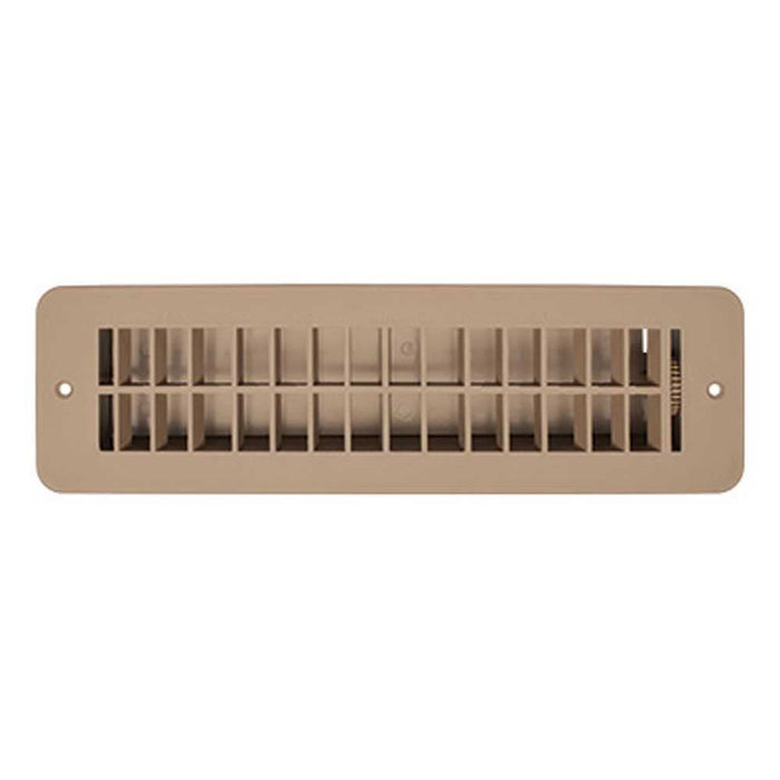 RV Designer H861 Plastic Floor Register, Dampered, Tan