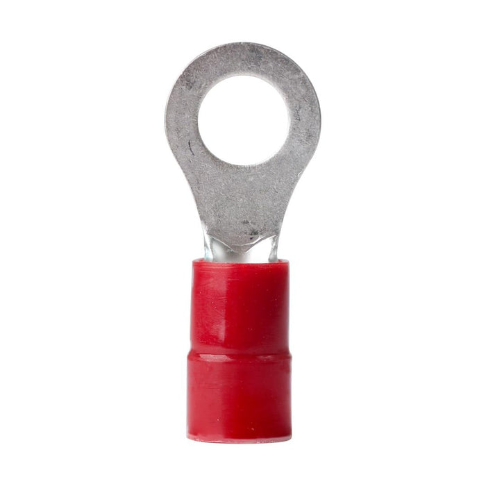 Ancor 230235 Marine Grade Nylon Insulated Ring Terminals, 5/16" Fastener, #8 Wire, Red, 2/Pk