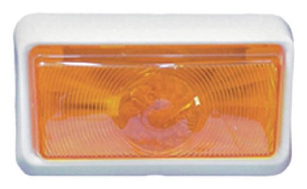 Fasteners Unlimited CMD-89-100A Porch Light Lens, Amber, Size: 4-13/16" x 2-1/4" x 1"