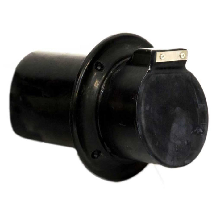 Centek Veratron 1200325 4" Exhaust Thru-Hull, Black w/Flapper