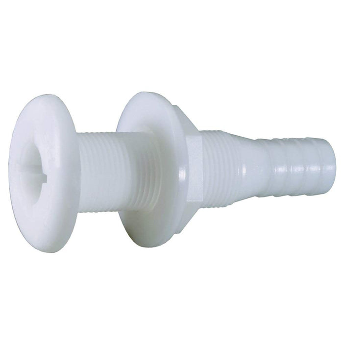 Attwood 3896-3 Thru Hull Connector For Hose, White 3/4"