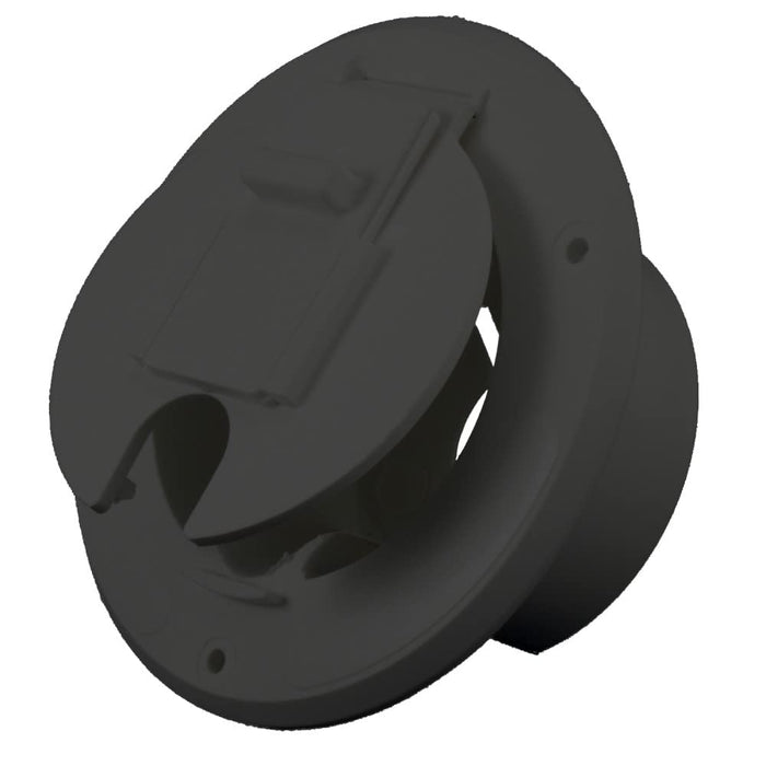 JR Products S-23-12-A Cable Hatch, Round Black