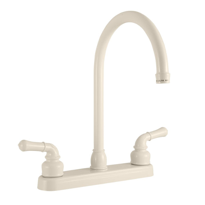Dura Faucet DF-PK330HC-BQ J-Spout Kitchen Faucet, Bisque