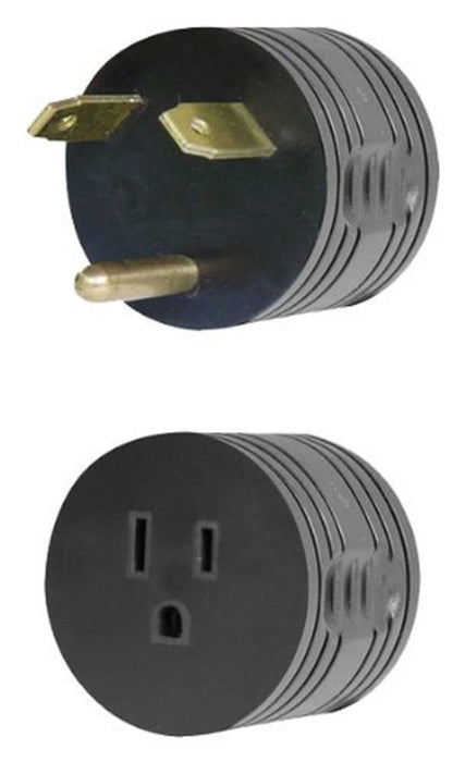 AP Products 16-00501 Round Park Adapter, 15A Female to 30A Male