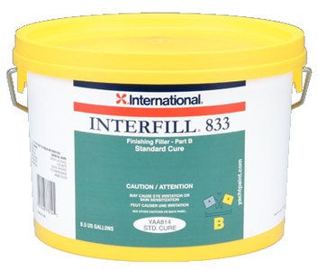 International Paint YAA813/HG Interfill 833 Fine Finishing Fairing Compount, Part A Base, 1/2 Gal.