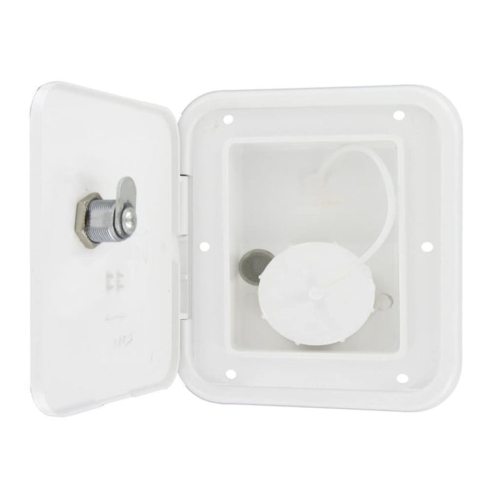 Valterra A01-2002VP Universal Gravity 1/2" Air Vent RV Inlet & Lockable Hatch