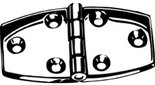 Seachoice 34141 Door Hinge, 2-3/4" x 1-3/8", Black Nylon , Pair