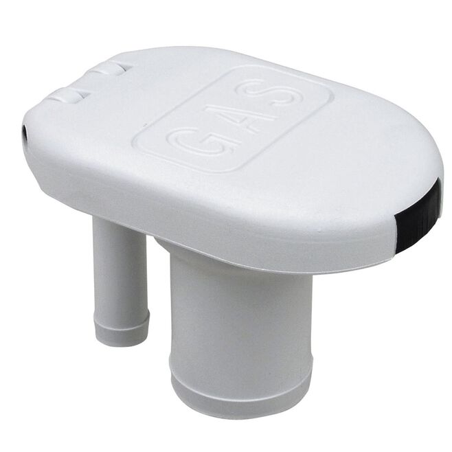 Perko 1319DPGWHT White Plastic Gas Fill & Tank Vent w/Straight Neck