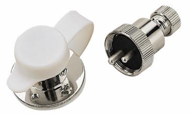 Sea-Dog Chrome Brass Connector 3 Amp 4 -Pin (426264-1)