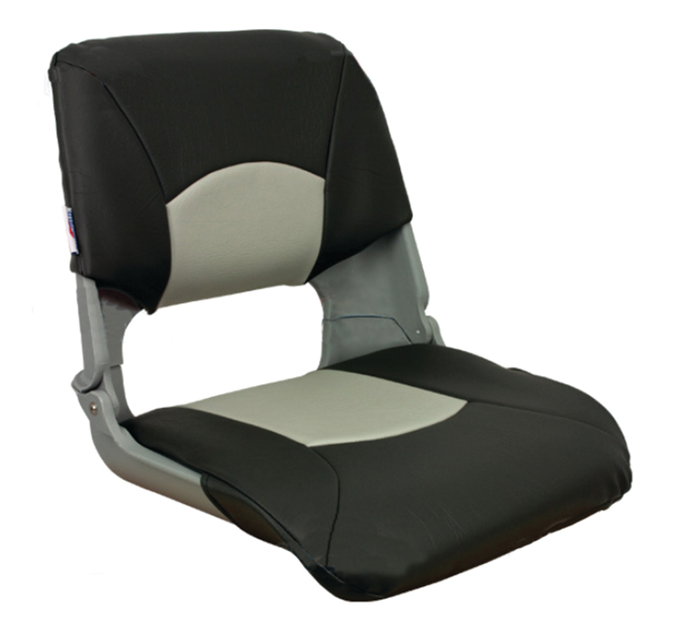Springfield 1061057 Skipper Seat With Cushions, Deluxe Charcoal/Gray/Gray Shell
