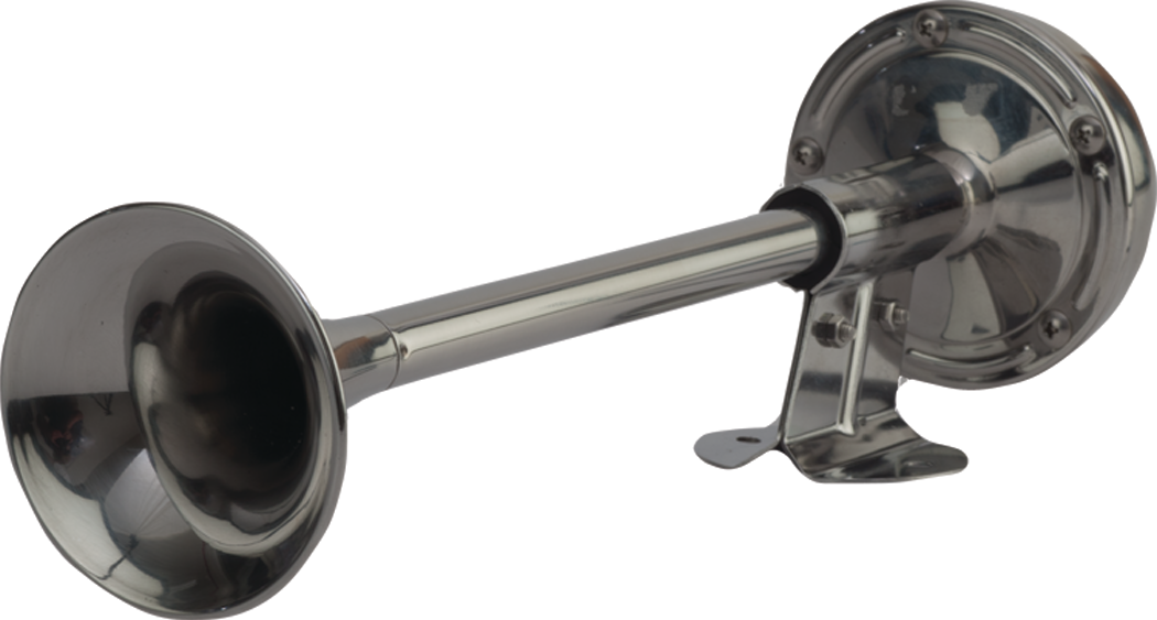 Sea Dog 431610-1 SeaDog Compact 3.5 Amp 110 DB 12V Single 14" Trumpet Horn, Stamped 304 Stainless