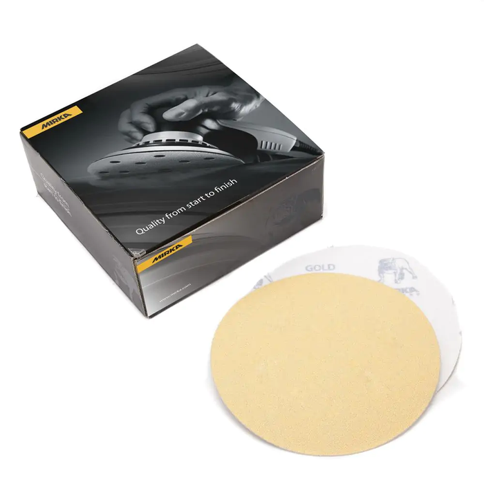 Mirka 23-622-320 Gold 6" Grip Disc, 320G 50/Pk