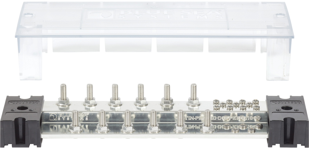 Blue Sea 1993-BSS PowerBar 1000 12 5/16" Terminal Studs w/Cover