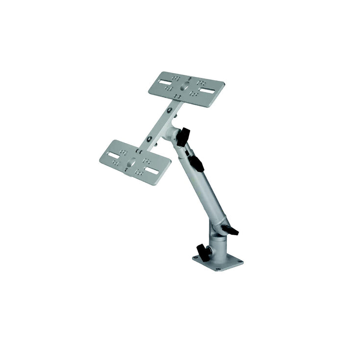 Millennium Outdoors MM-002-00 Double Monitor Mount â€“ Silver