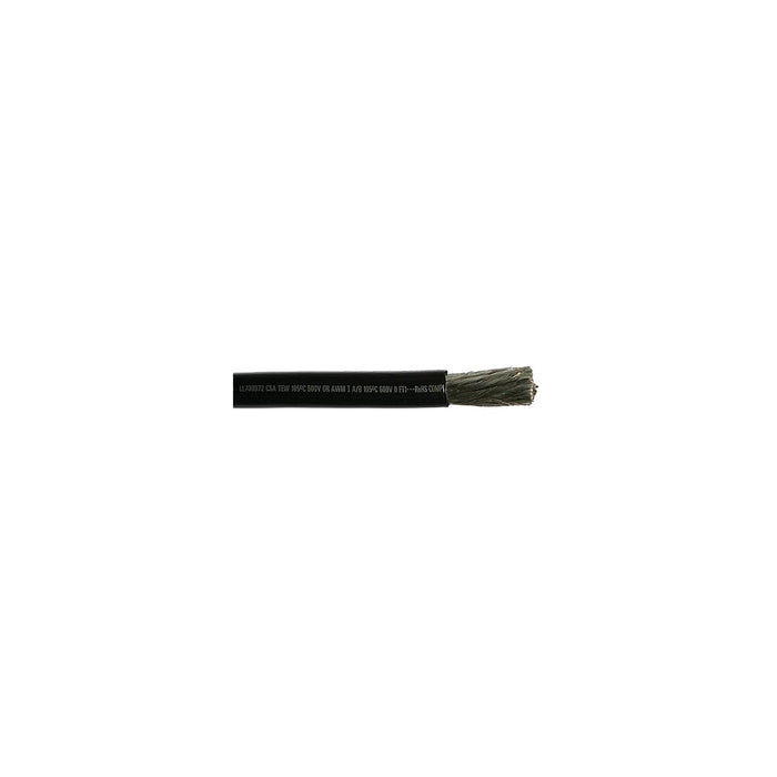 Cobra Wire and Cable A2120T07025FT Tinned Copper Battery Cable, 2/0, 25', Black