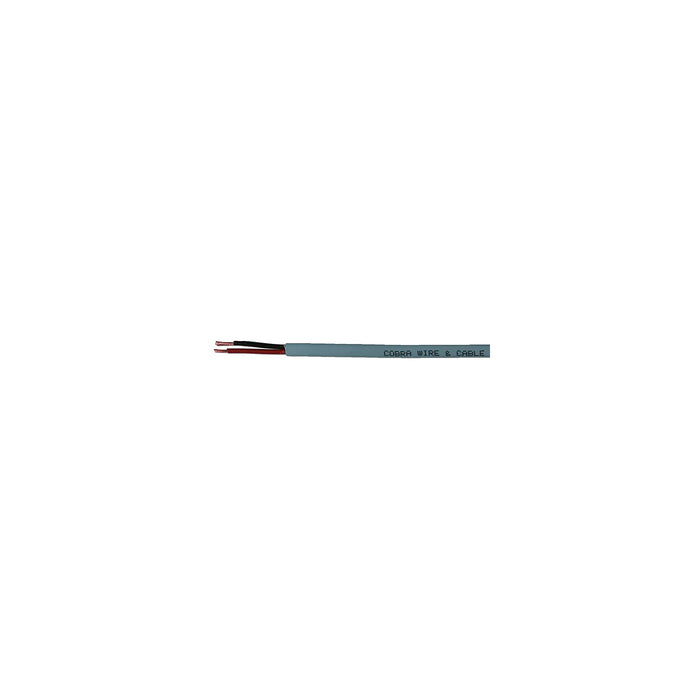 Cobra Wire and Cable B7G16B21100FT Bare Copper Duplex Wire, 16/2, 100', Gray