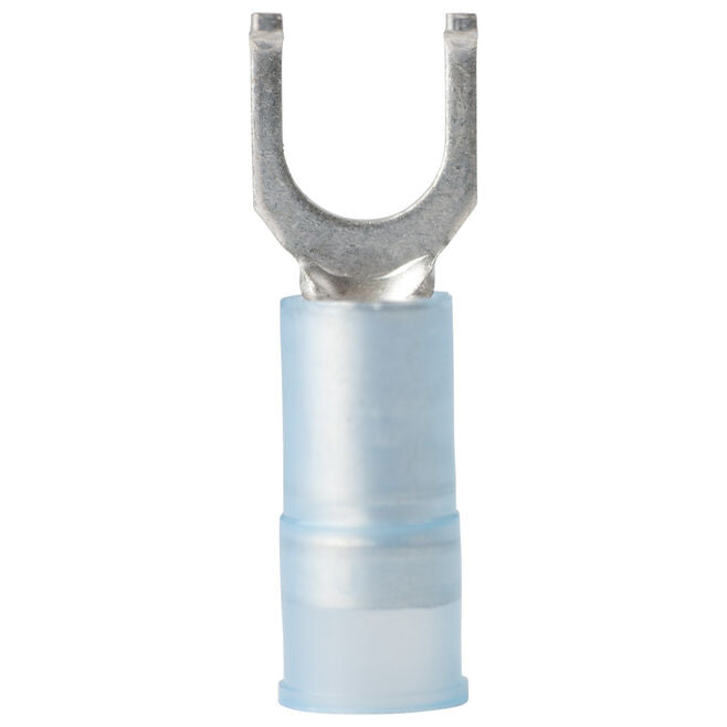 Ancor 210312 Marine Grade Nylon Spade Terminal, #8 Fastener, 16-14 Wire, Blue, 25/Pk