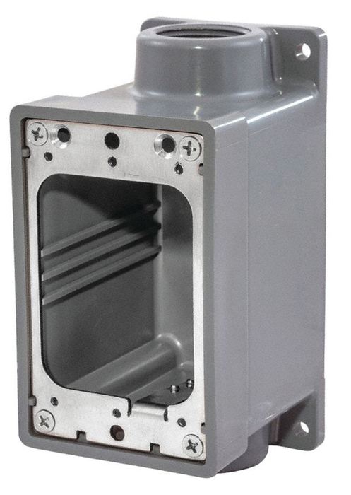 Hubbell HBL6083 Gray Thermoplastic FD Box