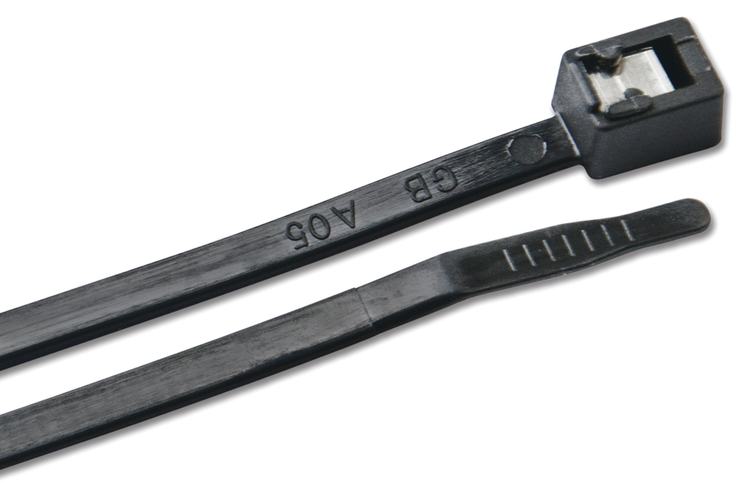 Ancor 199266 Self Cutting Cable Ties, 14" UV Black, 500/pk