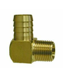 Midland Hose Barb Pipe Adapter Elbow - Plastic - 3/8" X 3/8"