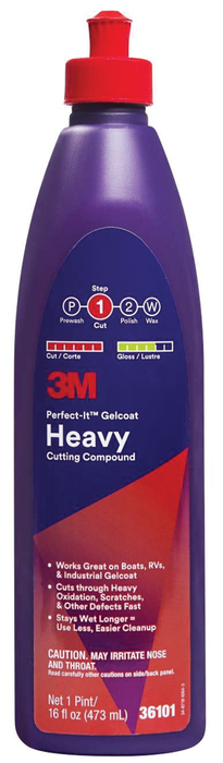 3M 051131-36102 Perfect-It Gelcoat Heavy Cutting Compound, Qt.